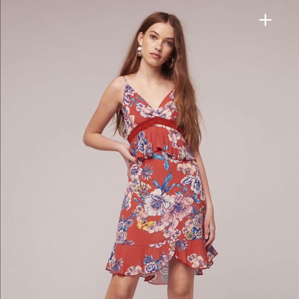 [LIKE 🆕] Band Of Gypsies: Red Floral Dress - Picture 6 of 7